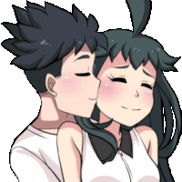 Gif animé bisous coeur
